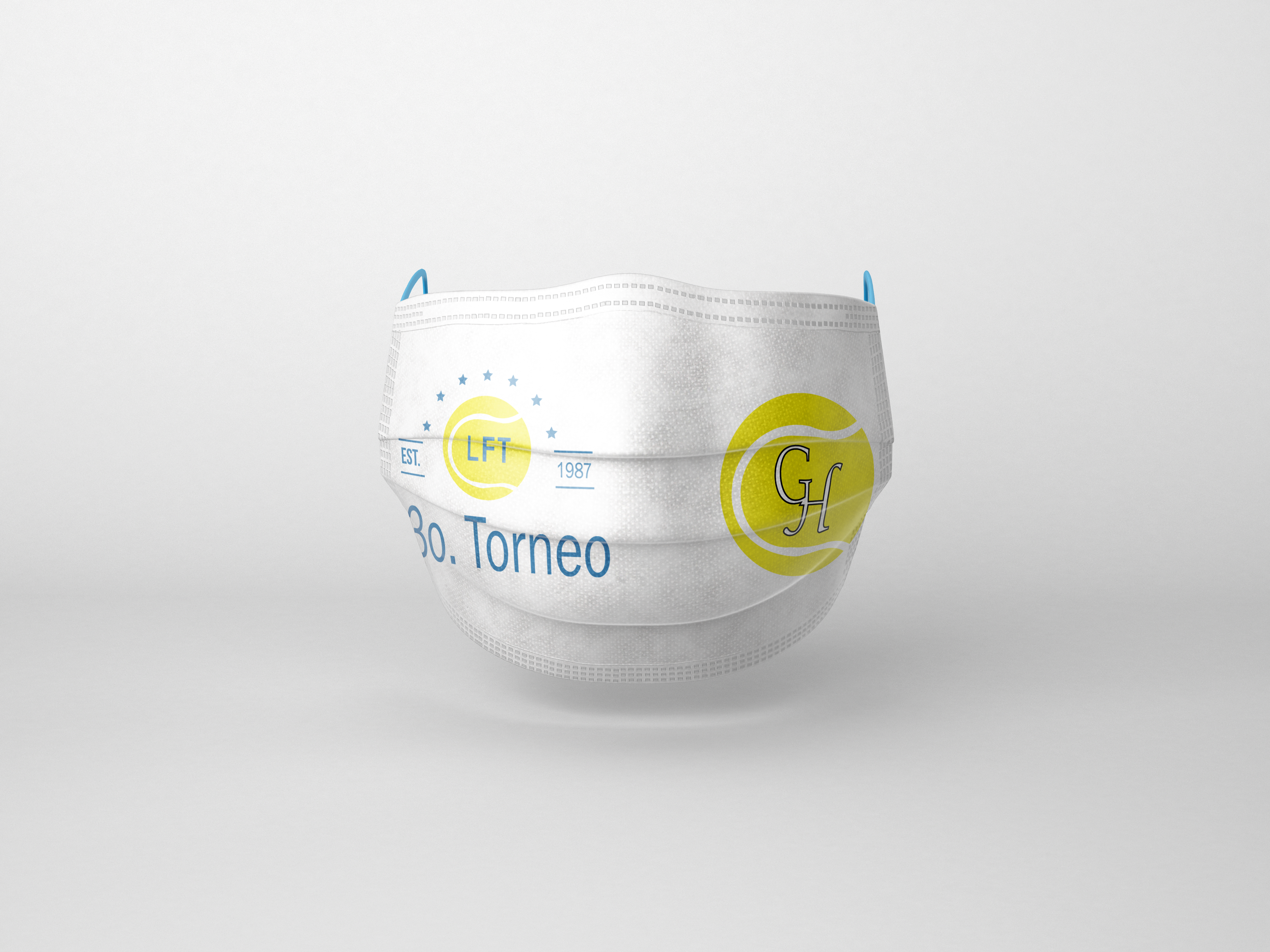 Mockup for a mask for the tennis federation